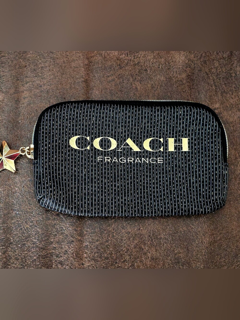Coach Black & Gold Mini Pouch
